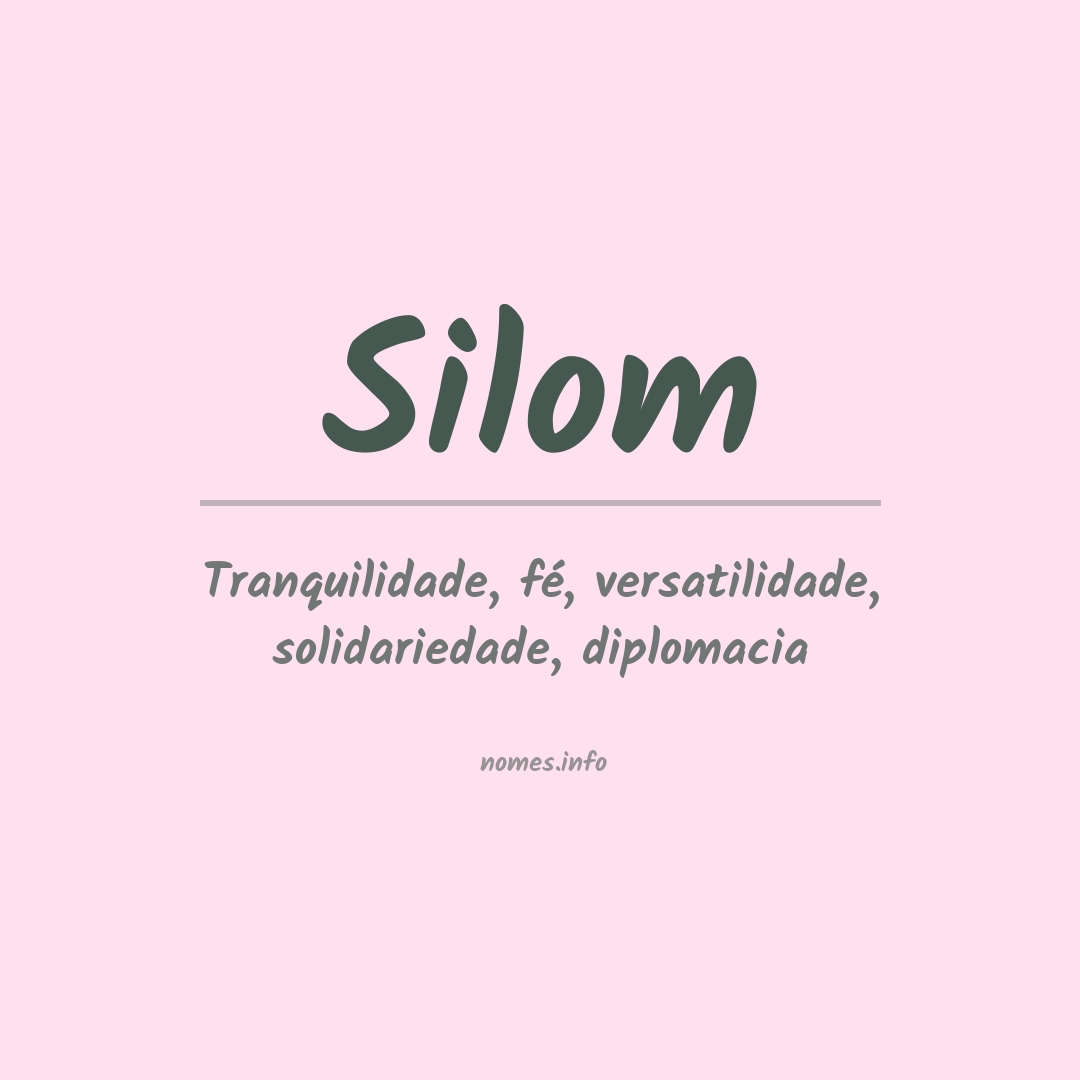 Significado do nome Silom