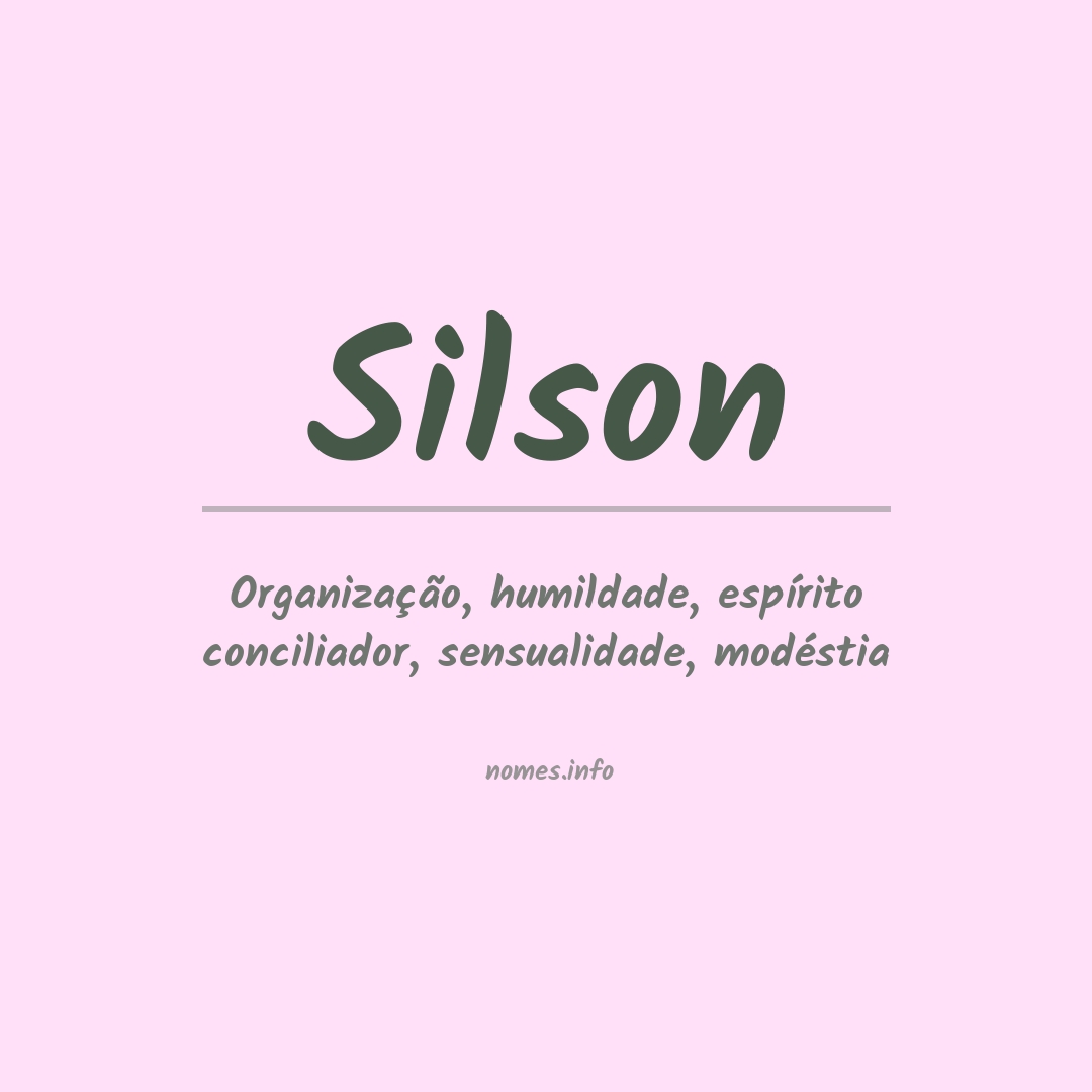 Significado do nome Silson
