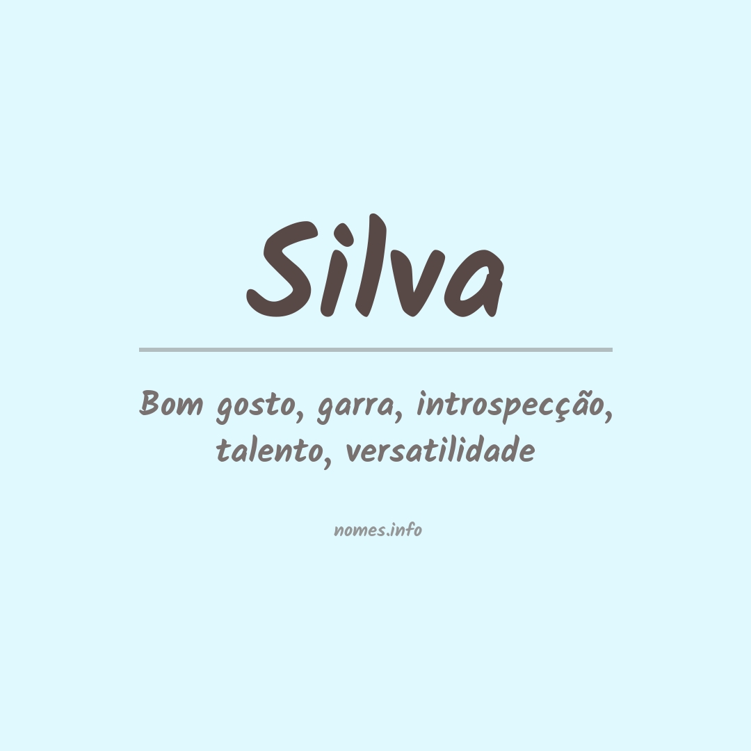 Significado do nome Silva