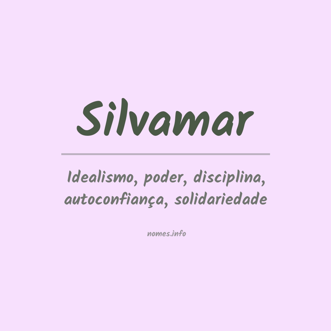 Significado do nome Silvamar
