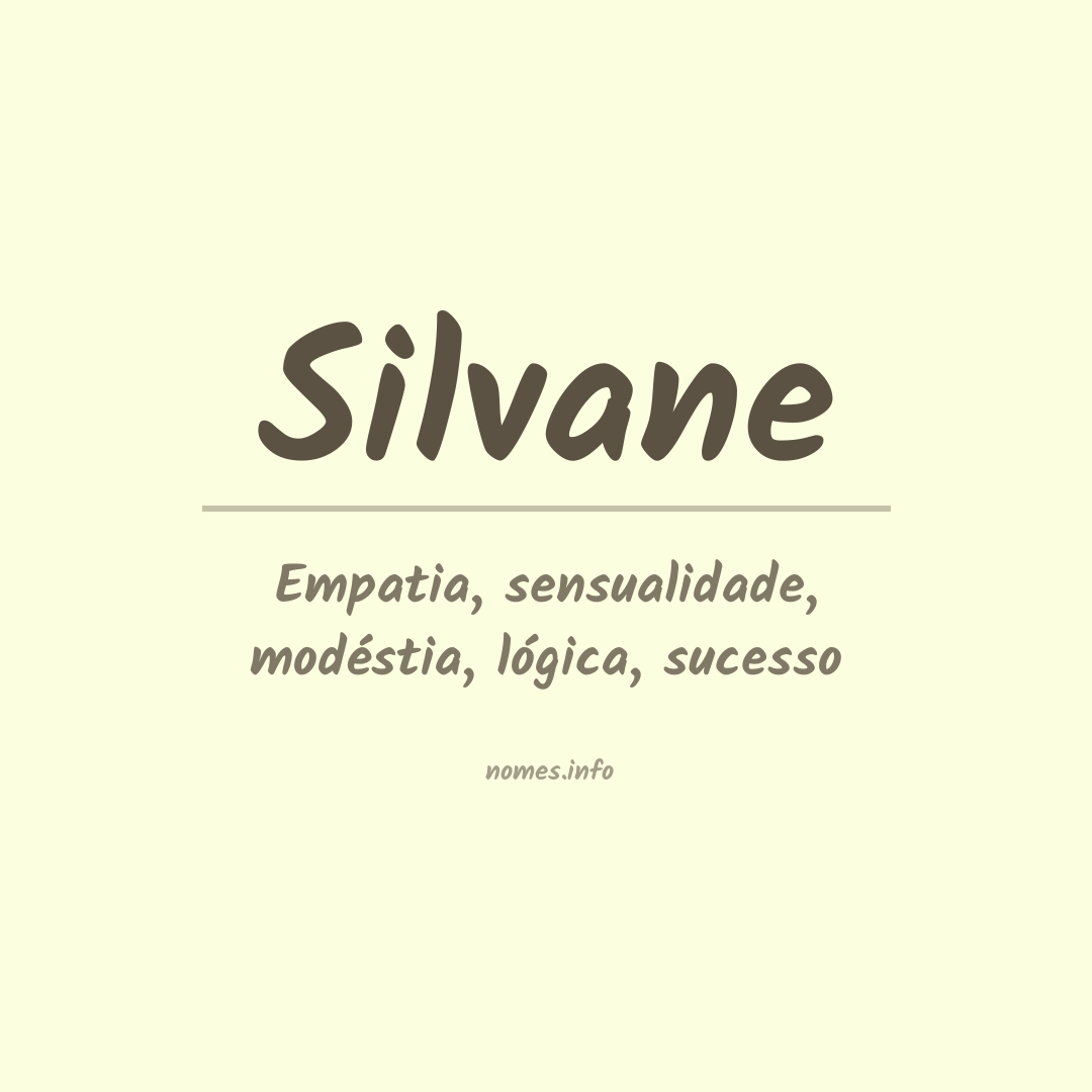 Significado do nome Silvane
