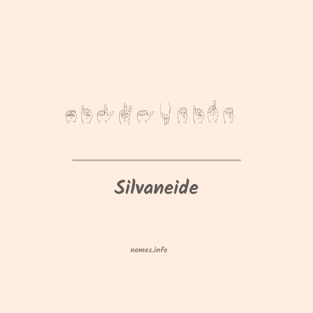Silvaneide em Libras