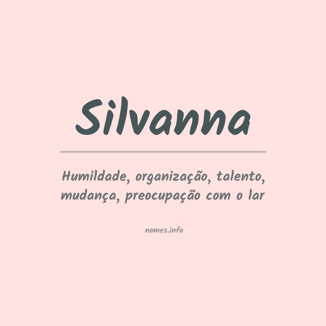 Significado do nome Silvanna