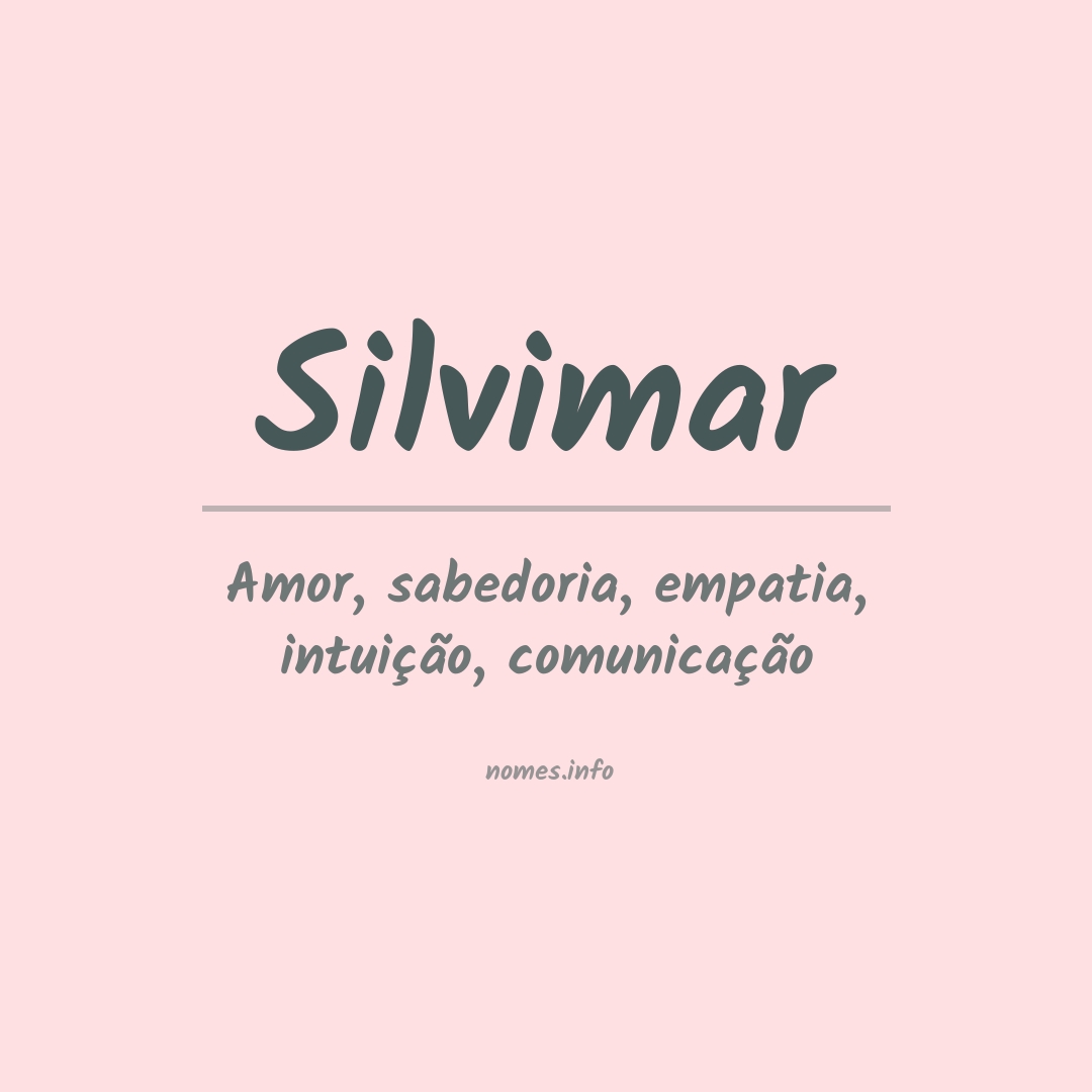 Significado do nome Silvimar