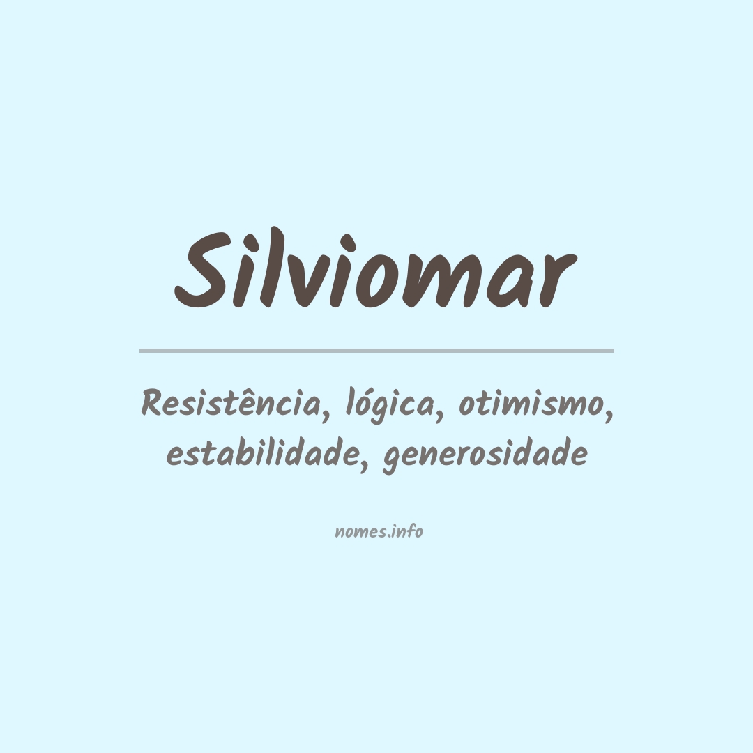 Significado do nome Silviomar