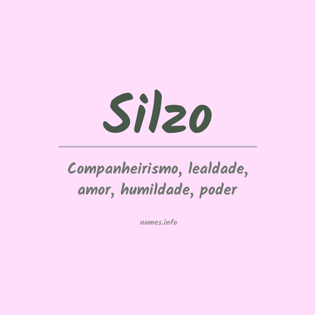 Significado do nome Silzo