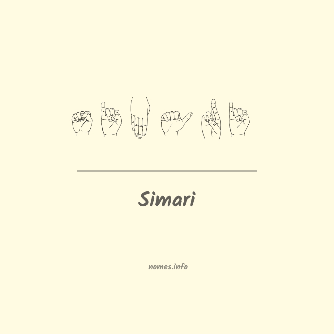 Simari em Libras