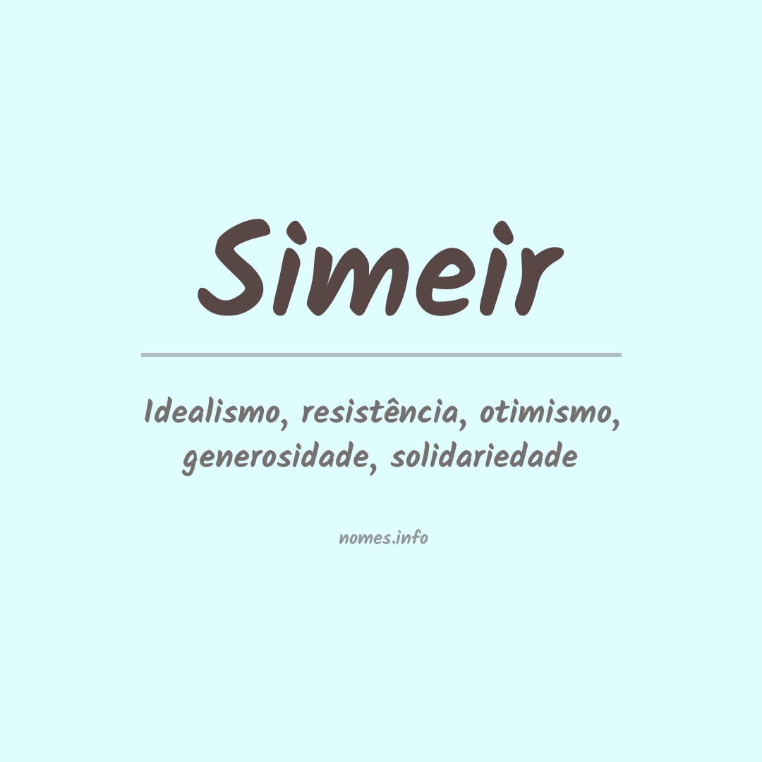 Significado do nome Simeir