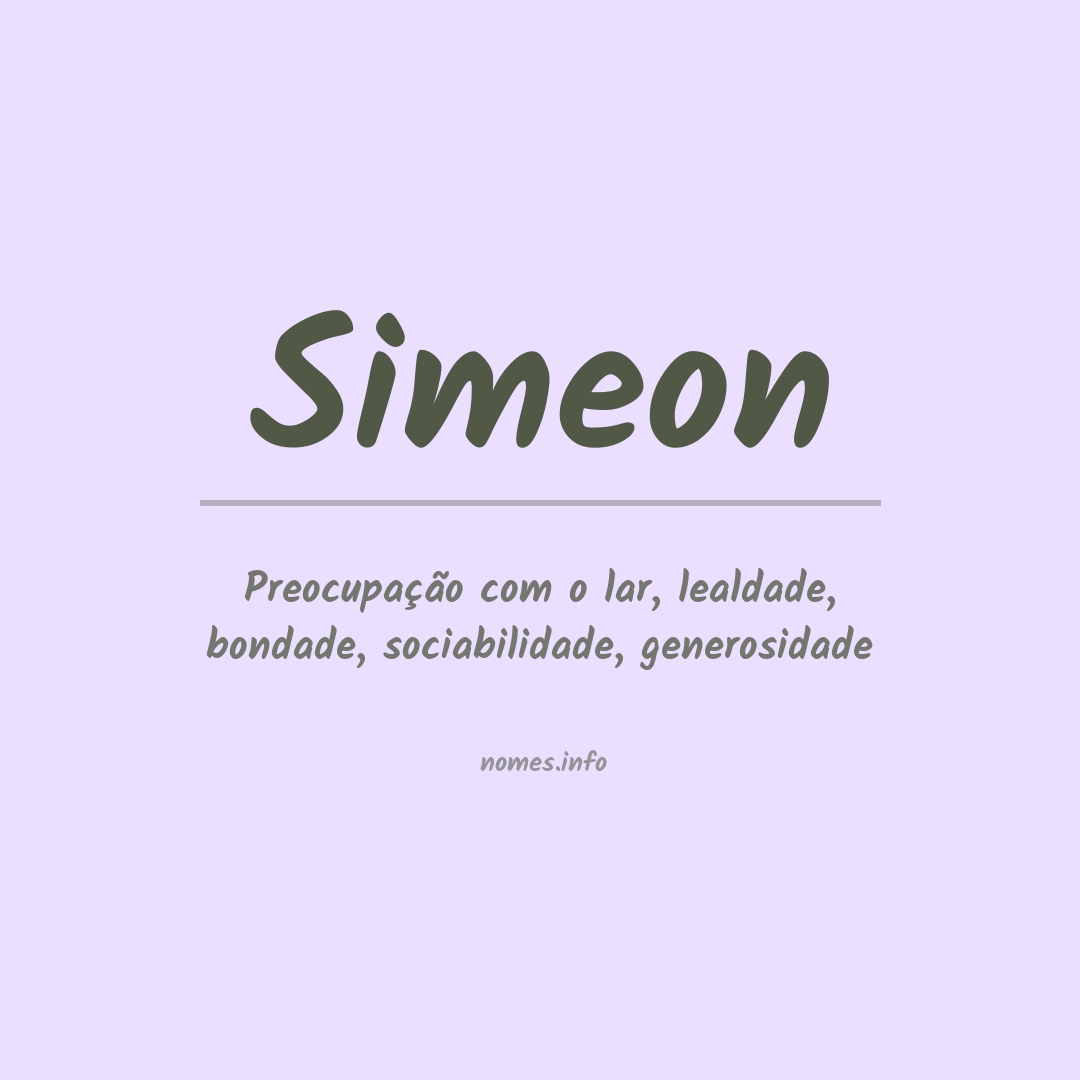 Significado do nome Simeon