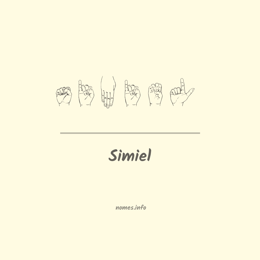 Simiel em Libras