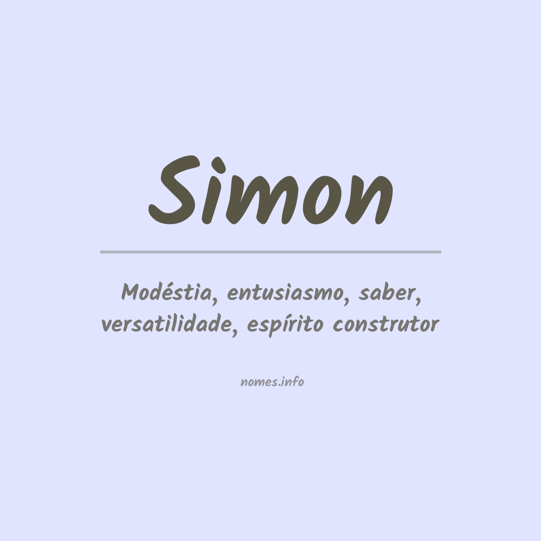 Significado do nome Simon