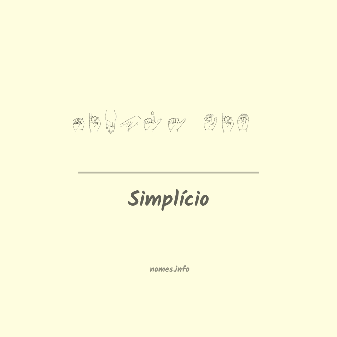 Simplício em Libras