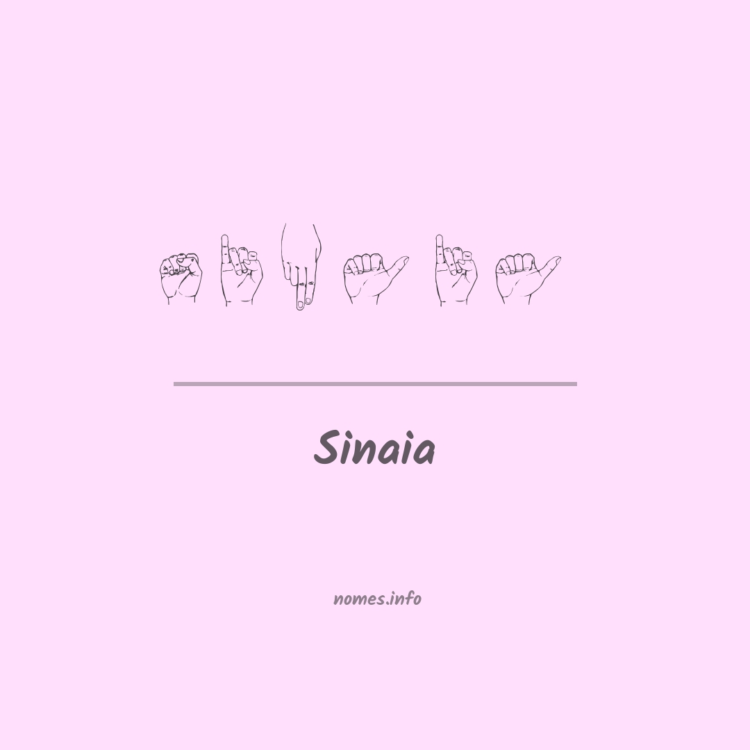 Sinaia em Libras