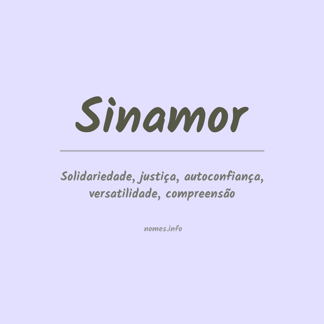 Significado do nome Sinamor