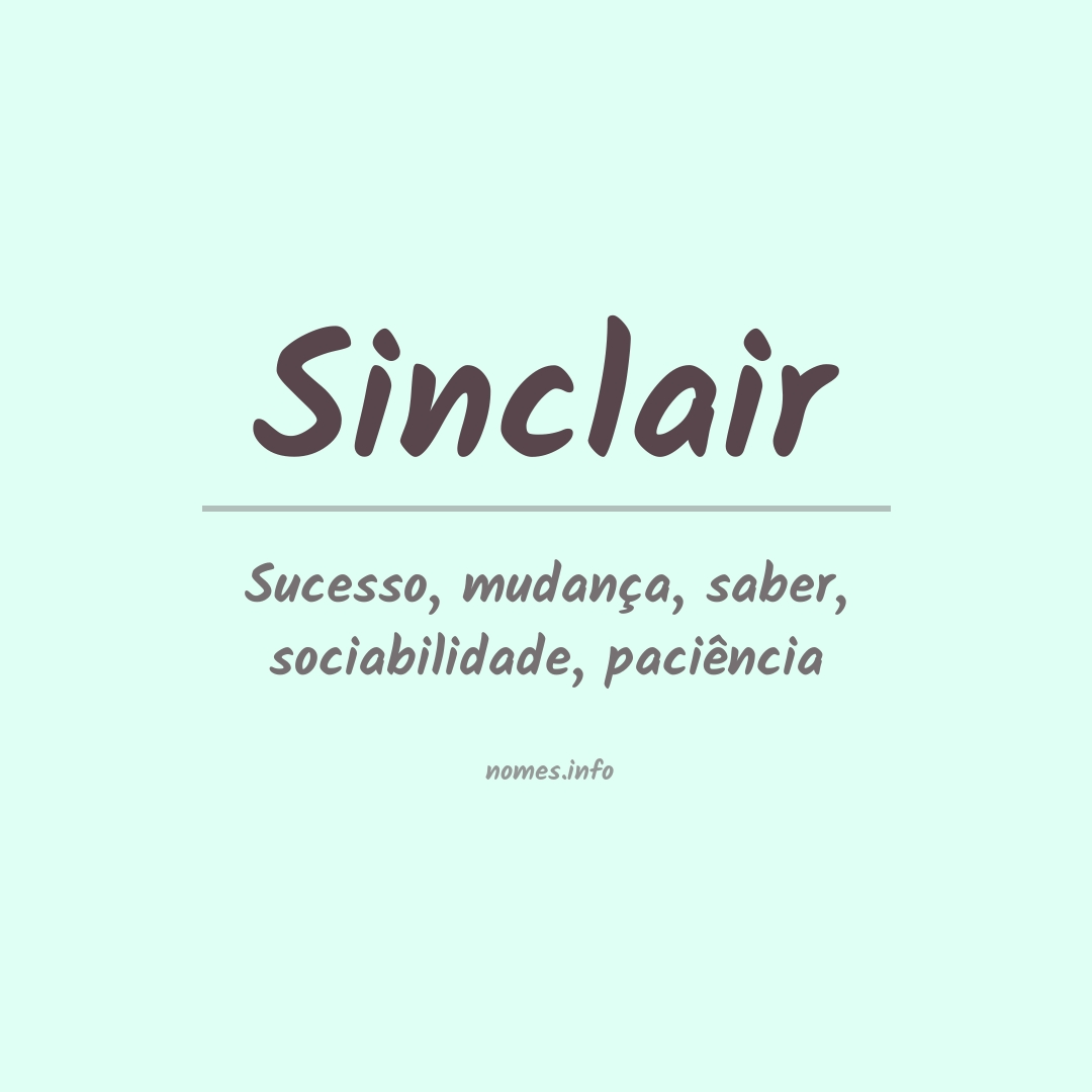 Significado do nome Sinclair
