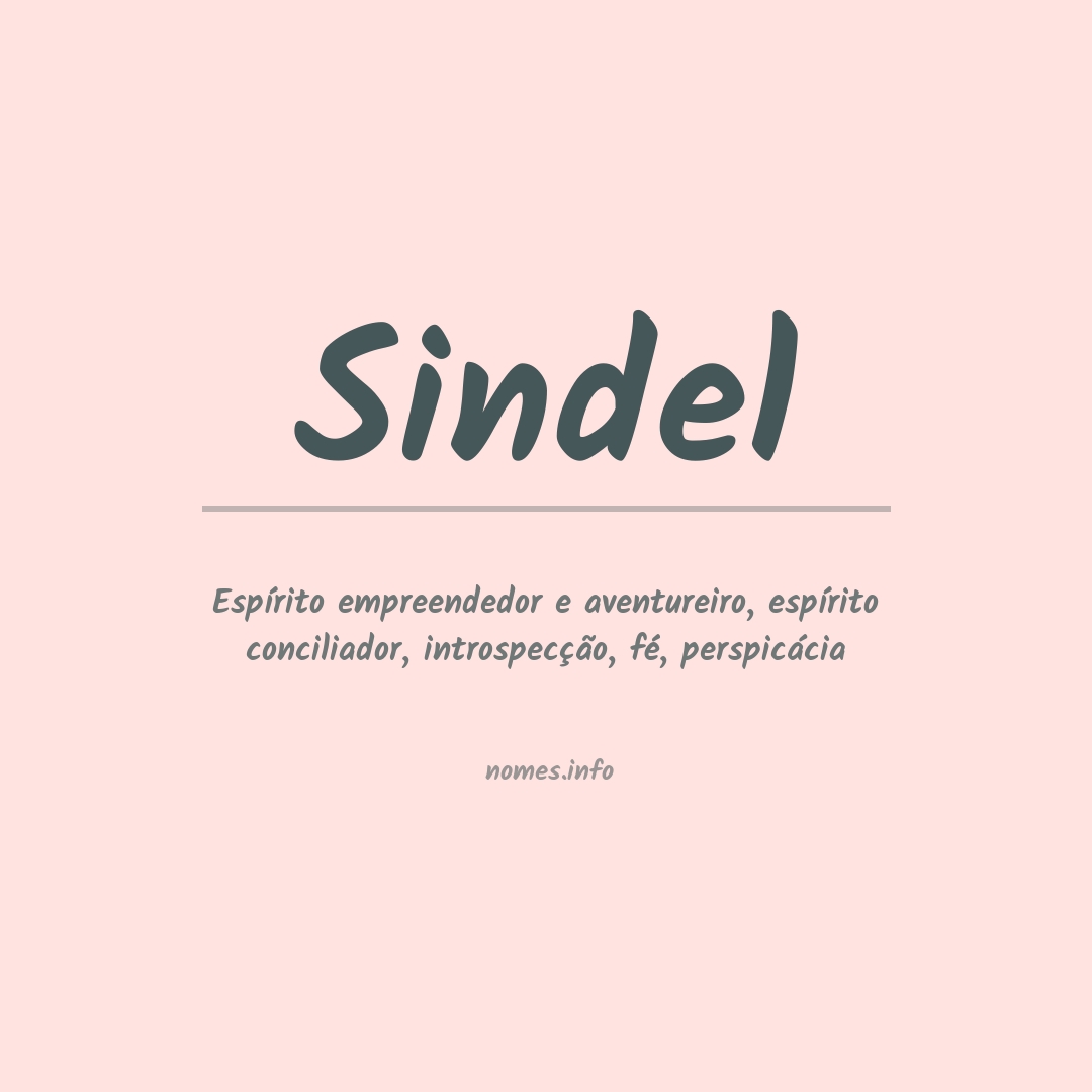 Significado do nome Sindel