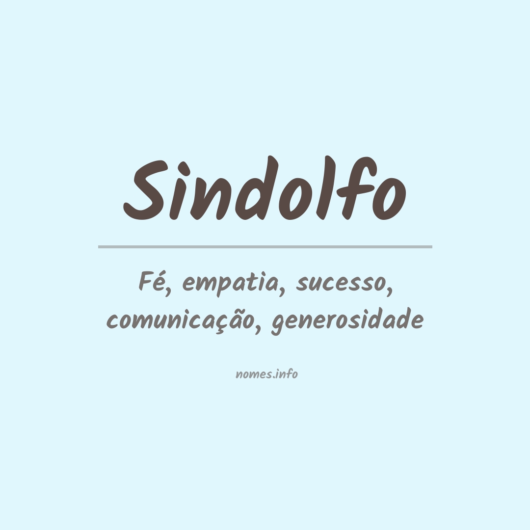 Significado do nome Sindolfo