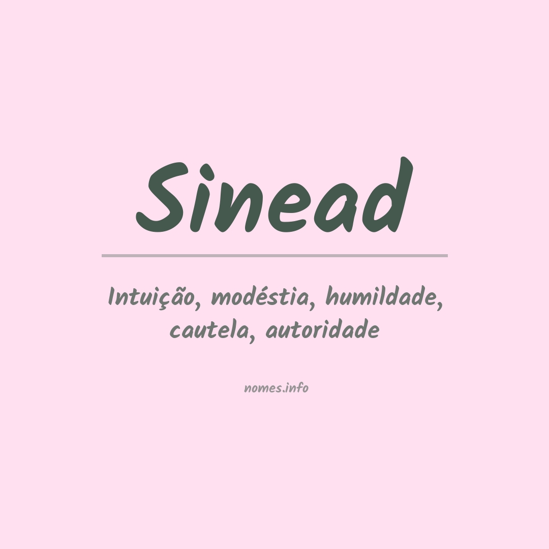 Significado do nome Sinead