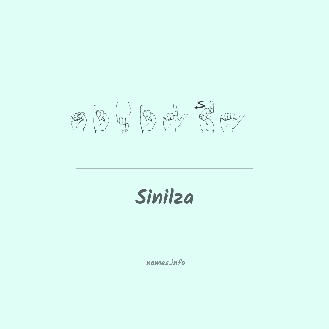 Sinilza em Libras