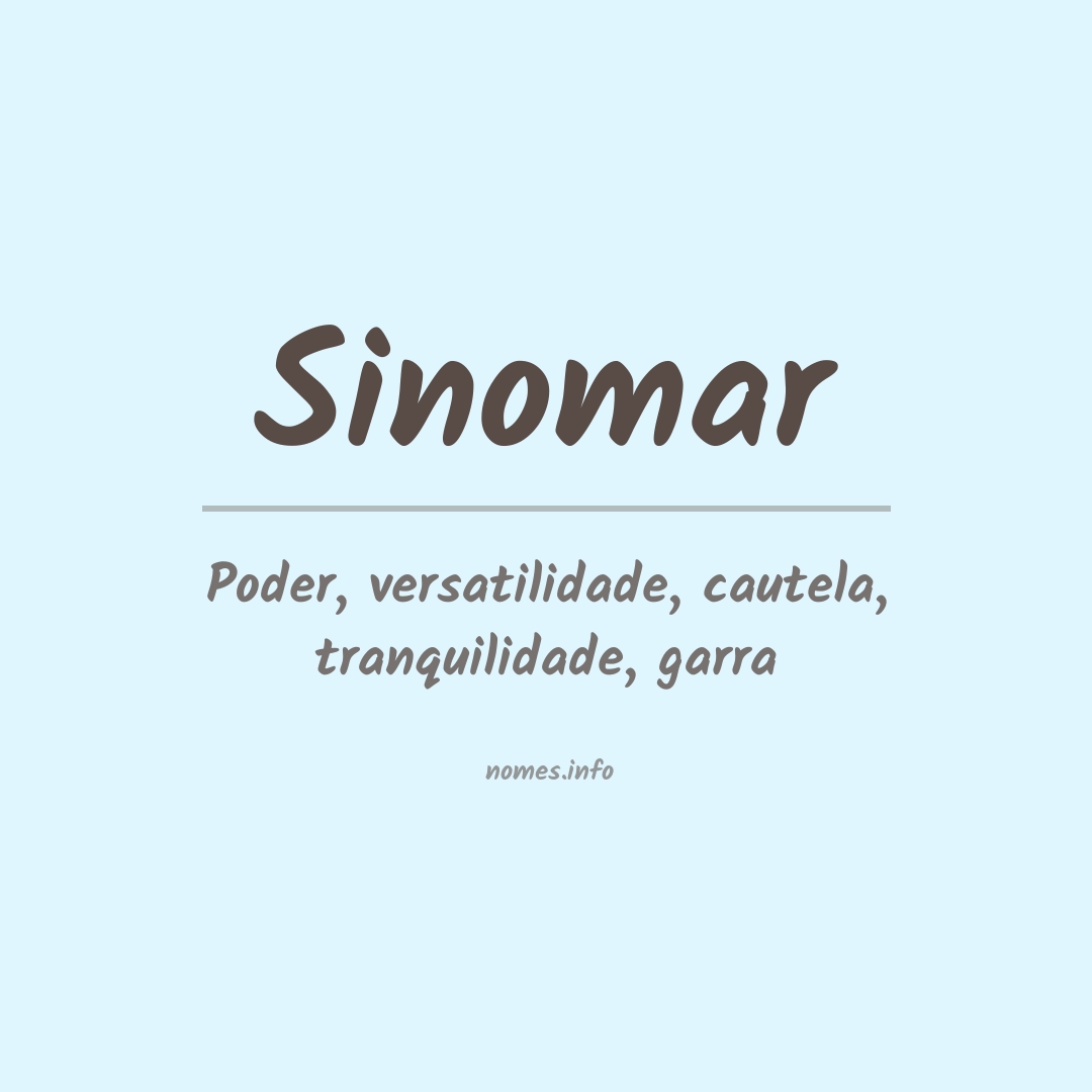 Significado do nome Sinomar