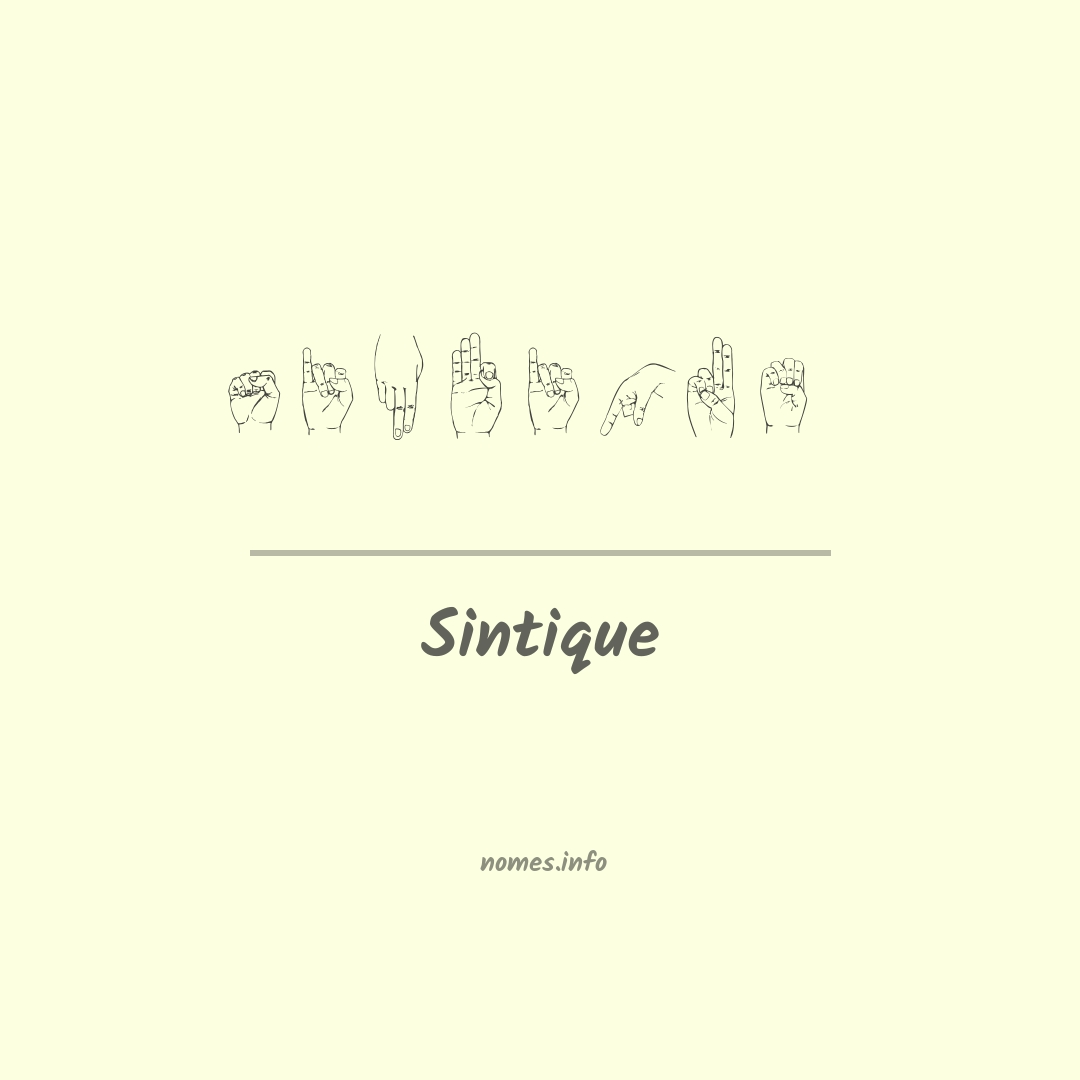 Sintique em Libras