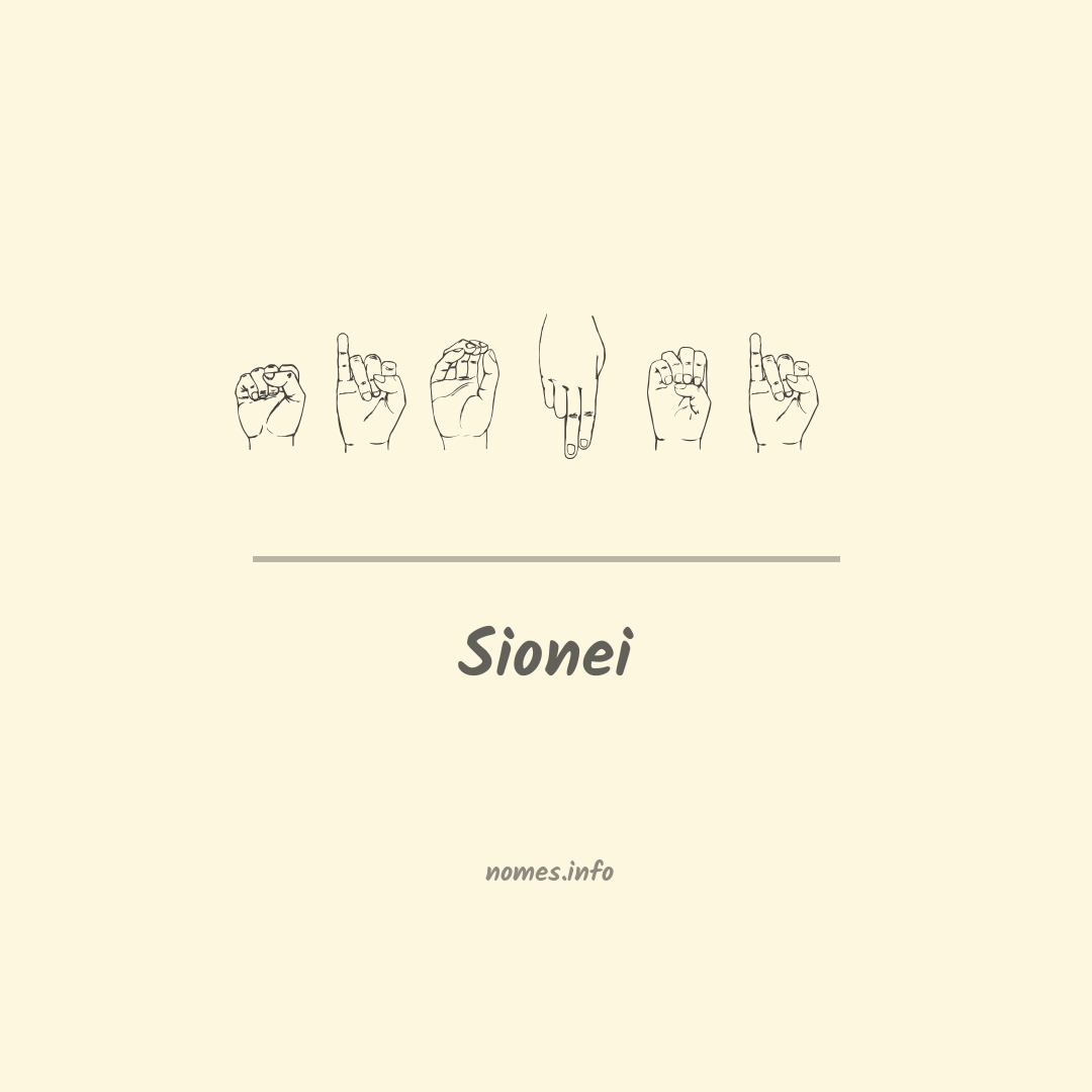 Sionei em Libras