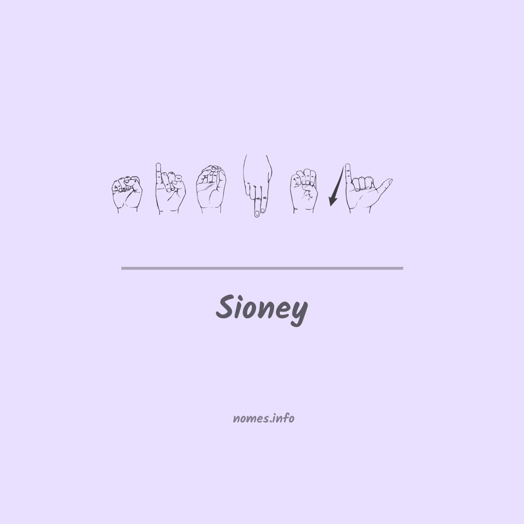 Sioney em Libras