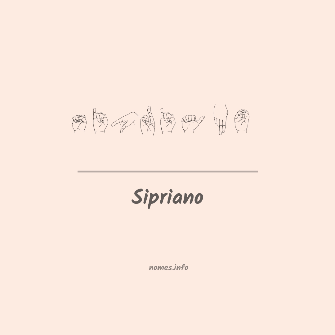 Sipriano em Libras