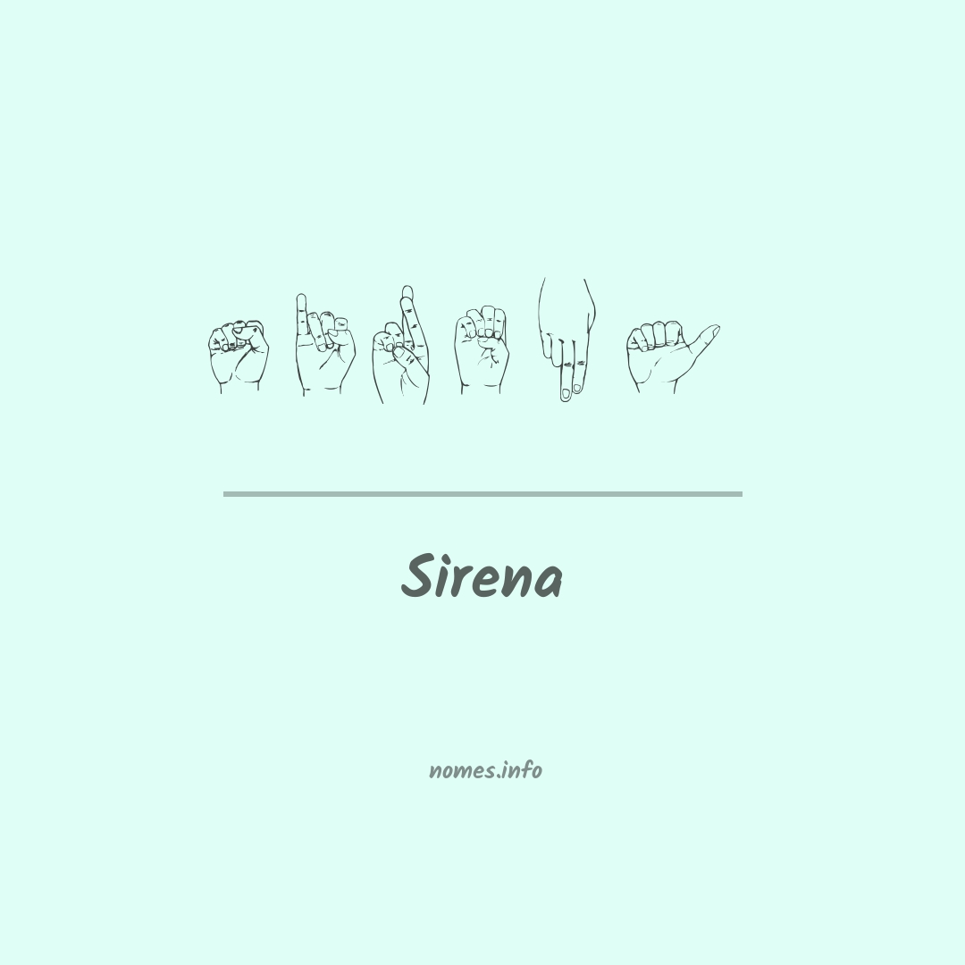 Sirena em Libras