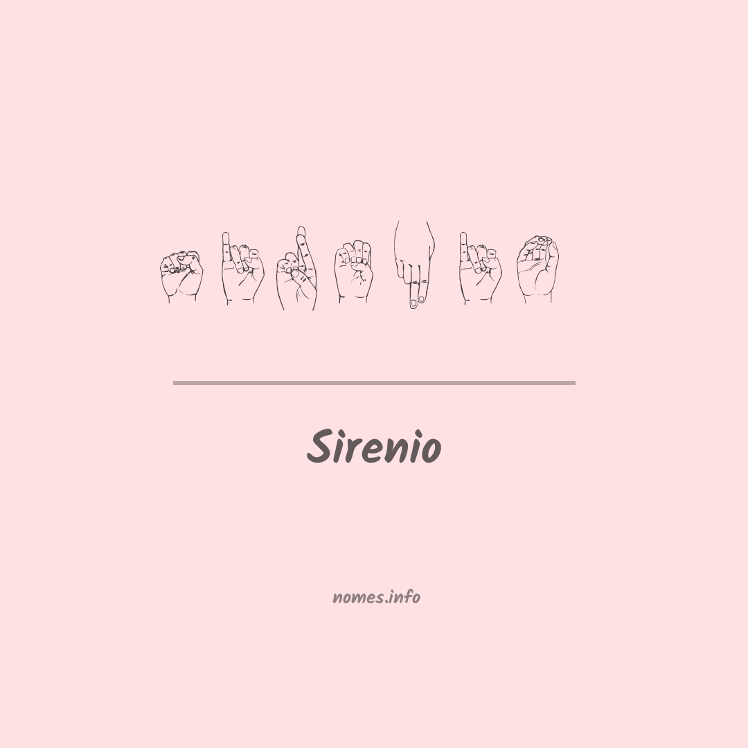 Sirenio em Libras
