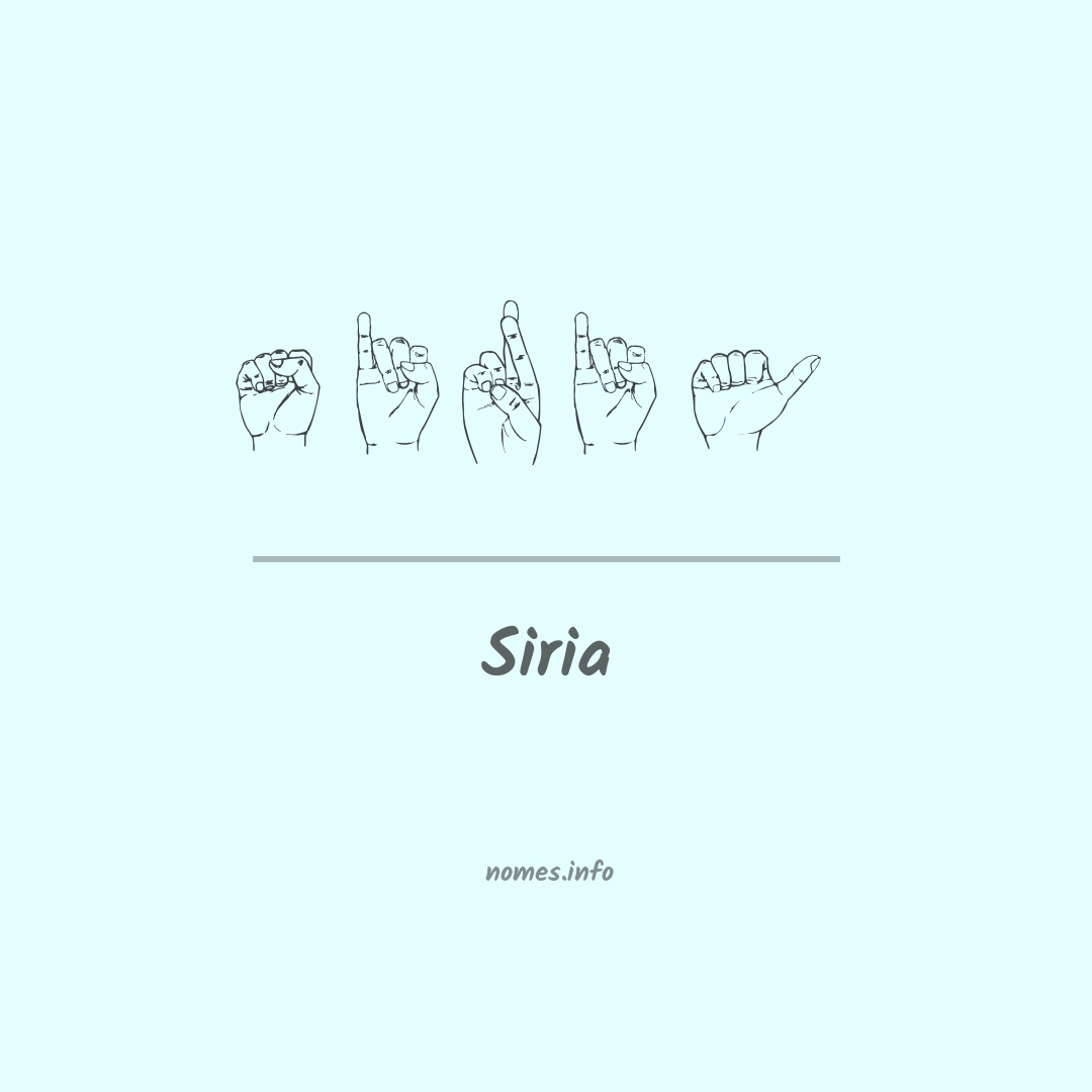 Siria em Libras