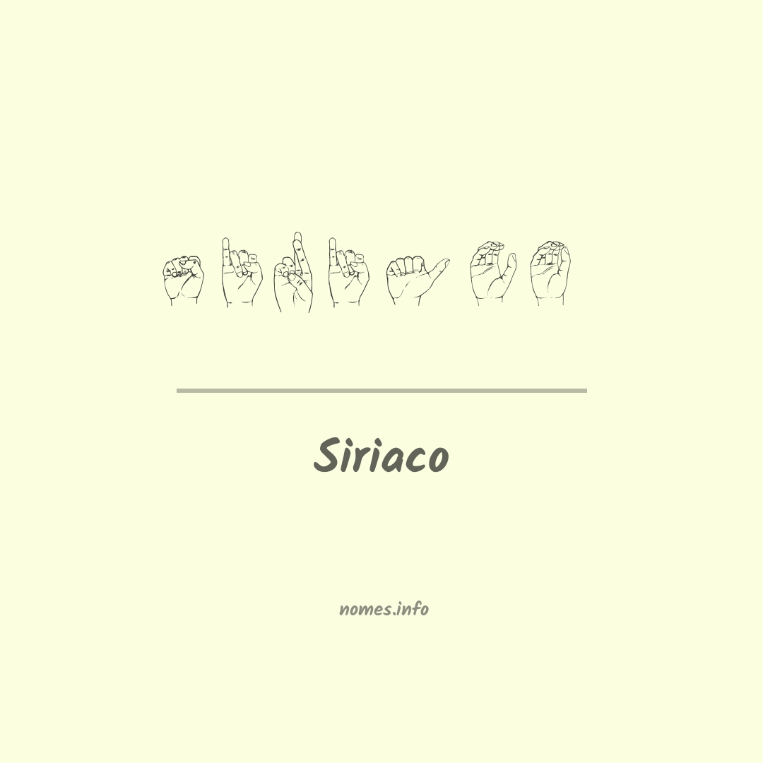Siriaco em Libras