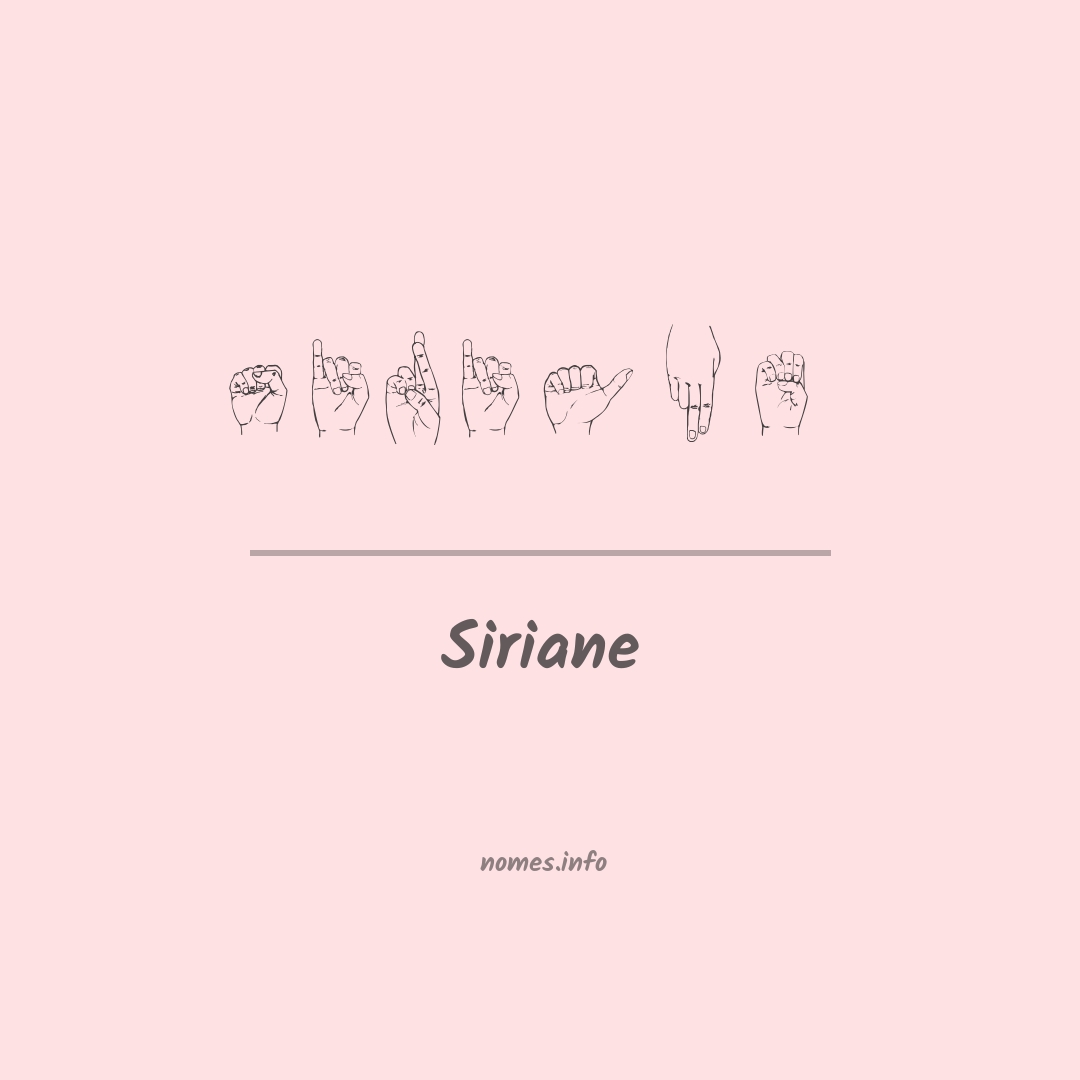 Siriane em Libras