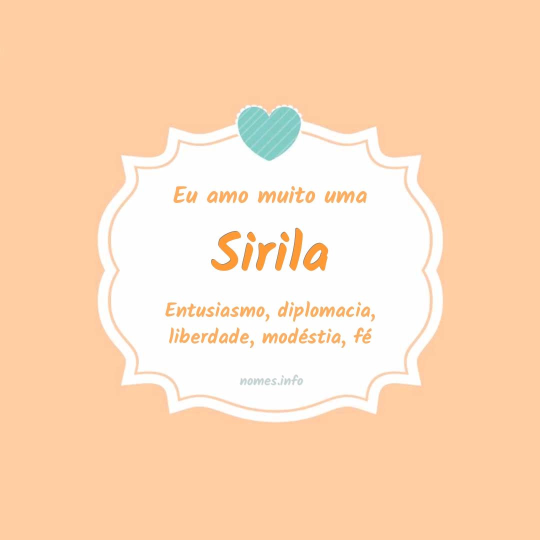 Eu amo muito Sirila