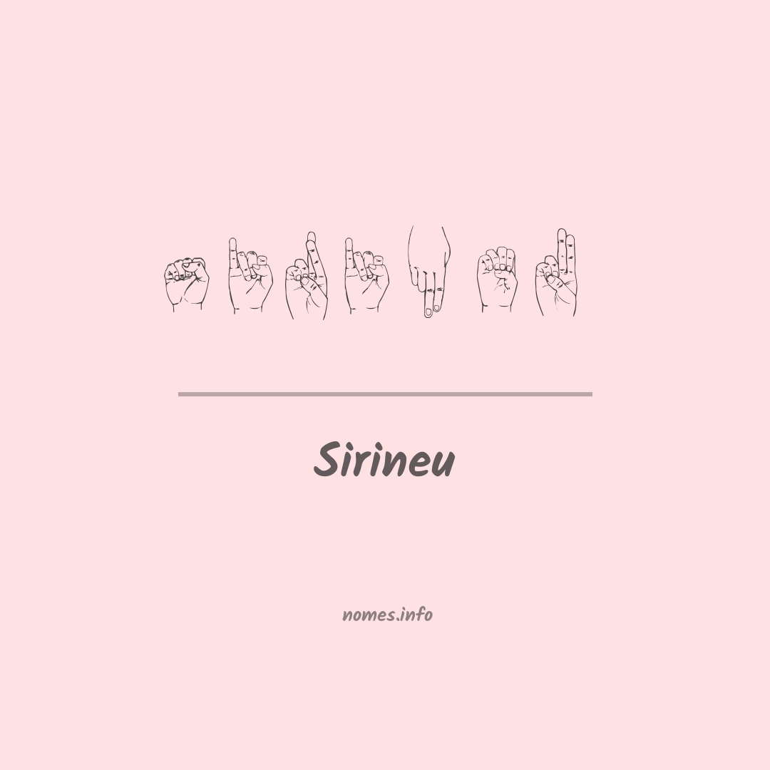 Sirineu em Libras
