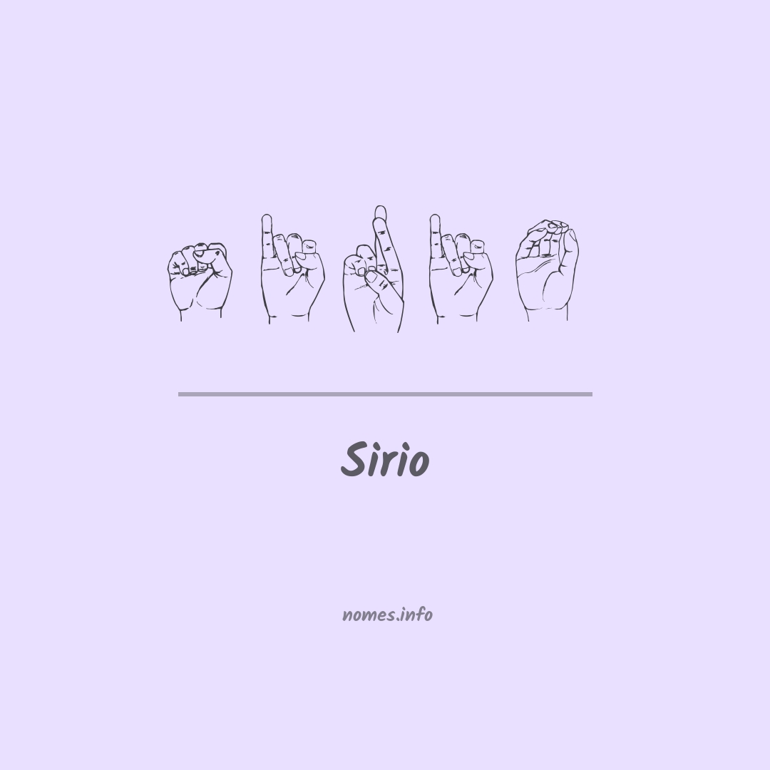 Sirio em Libras