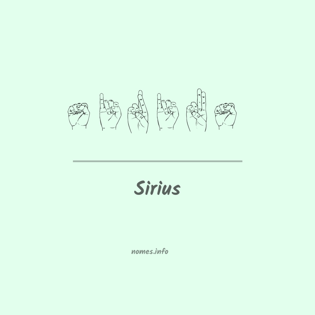 Sirius em Libras