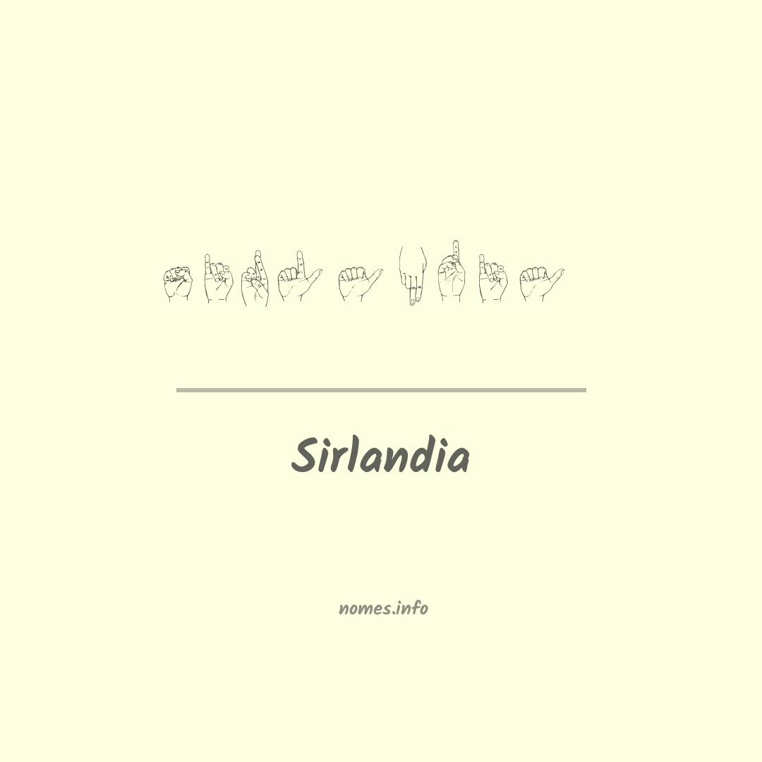 Sirlandia em Libras