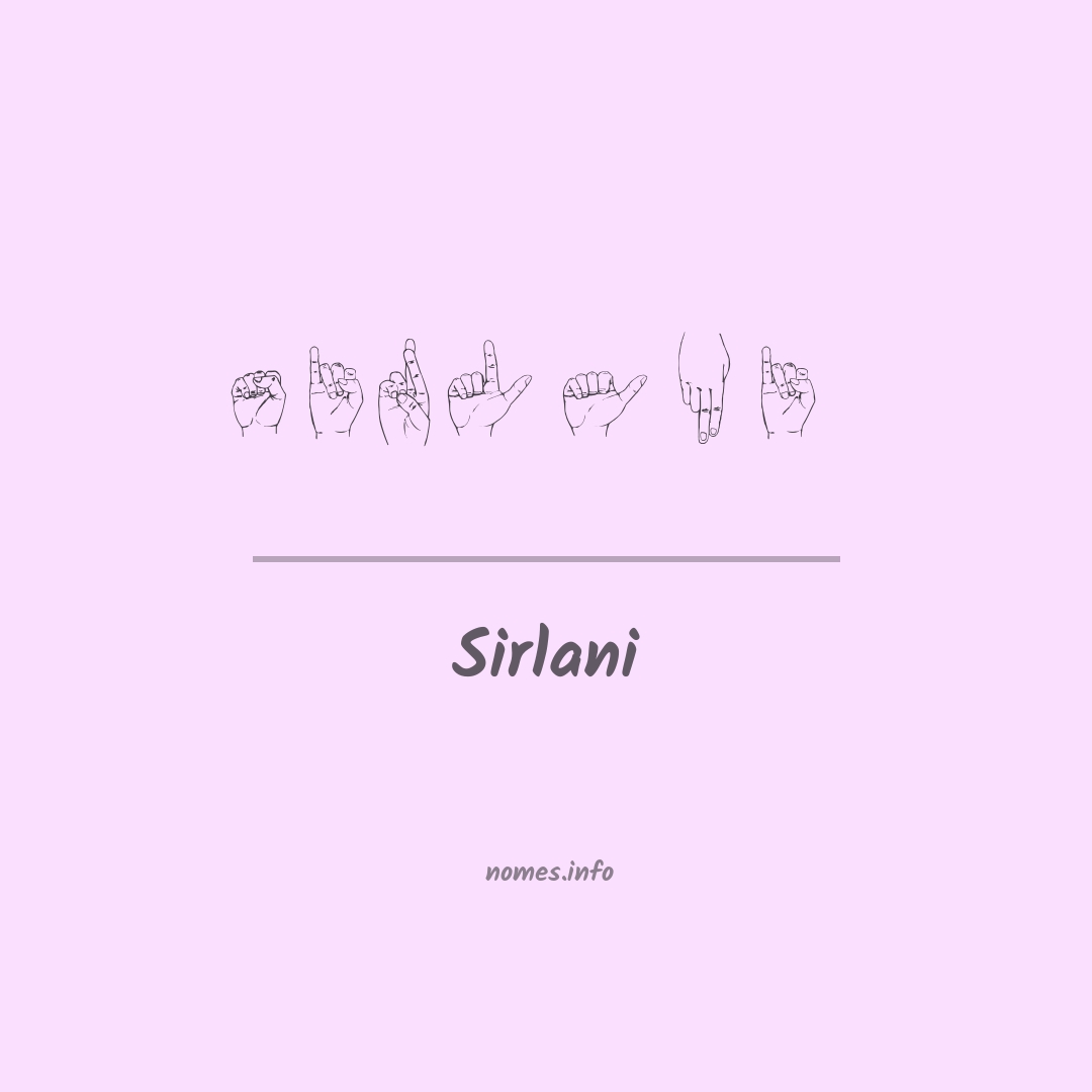 Sirlani em Libras