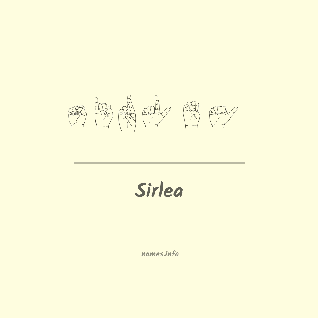 Sirlea em Libras