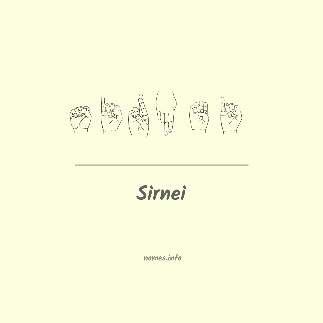 Sirnei em Libras