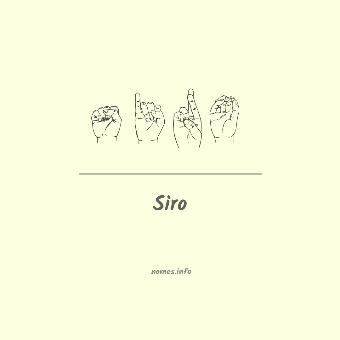 Siro em Libras