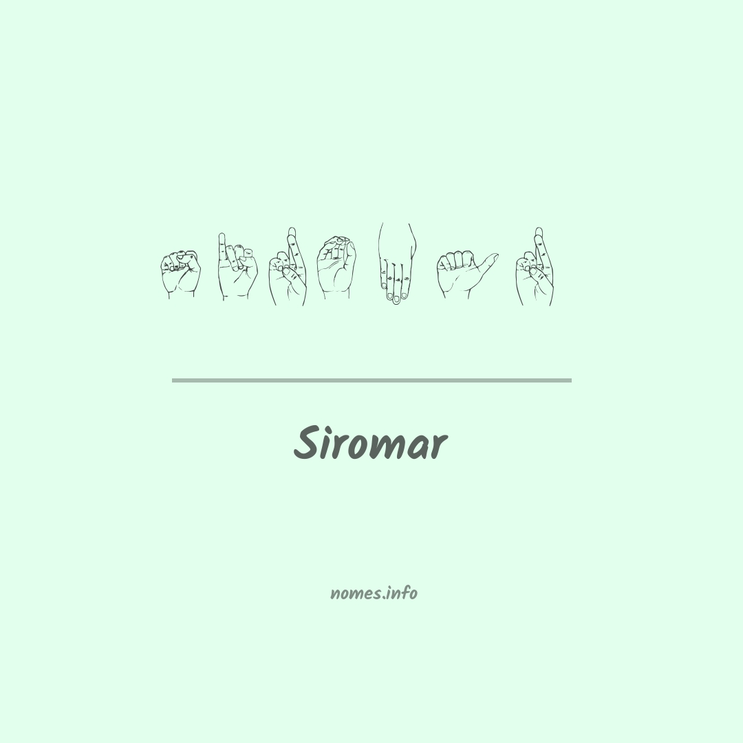 Siromar em Libras