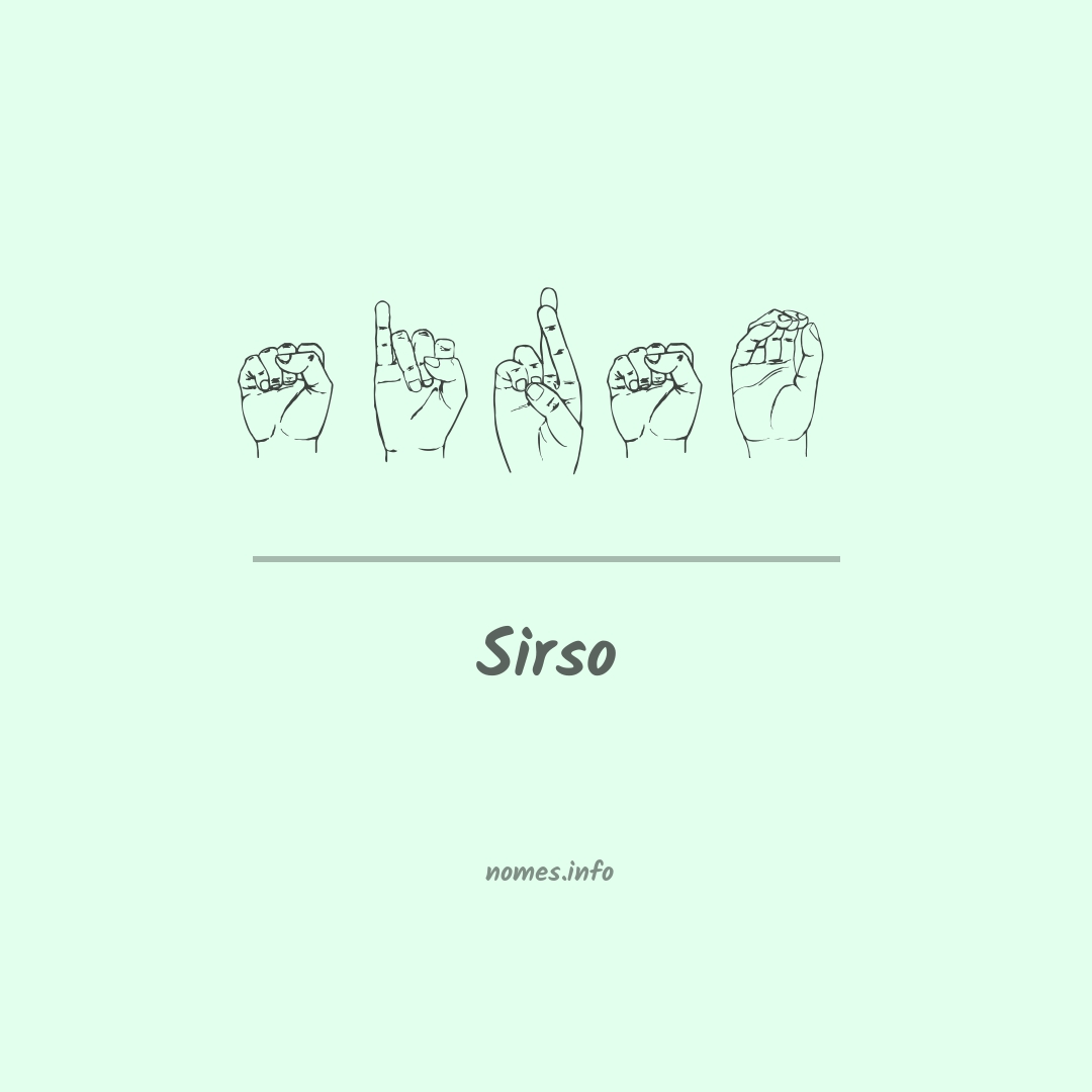 Sirso em Libras