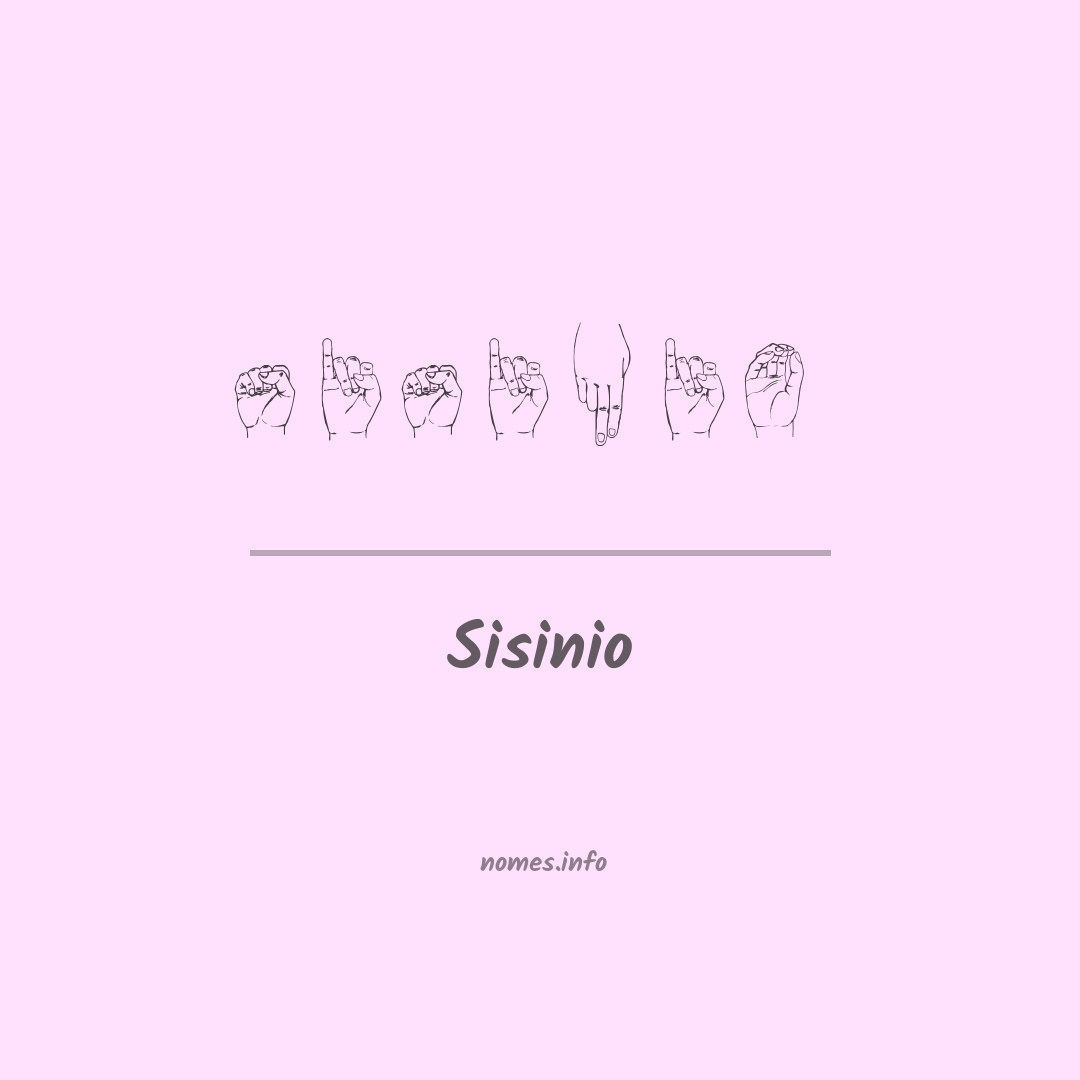 Sisinio em Libras
