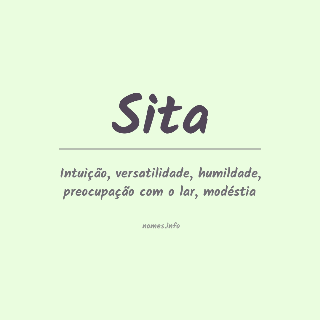 Significado do nome Sita