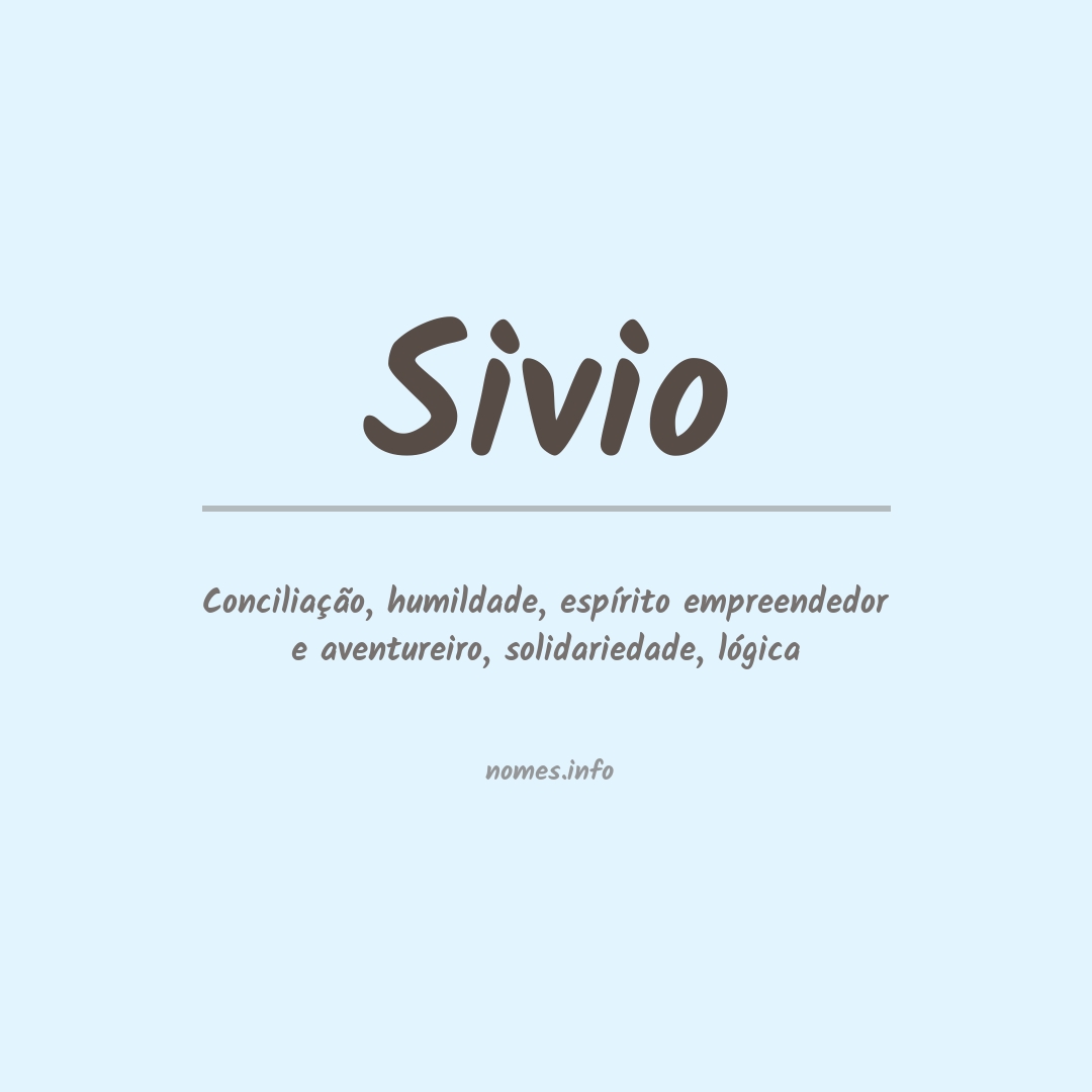 Significado do nome Sivio