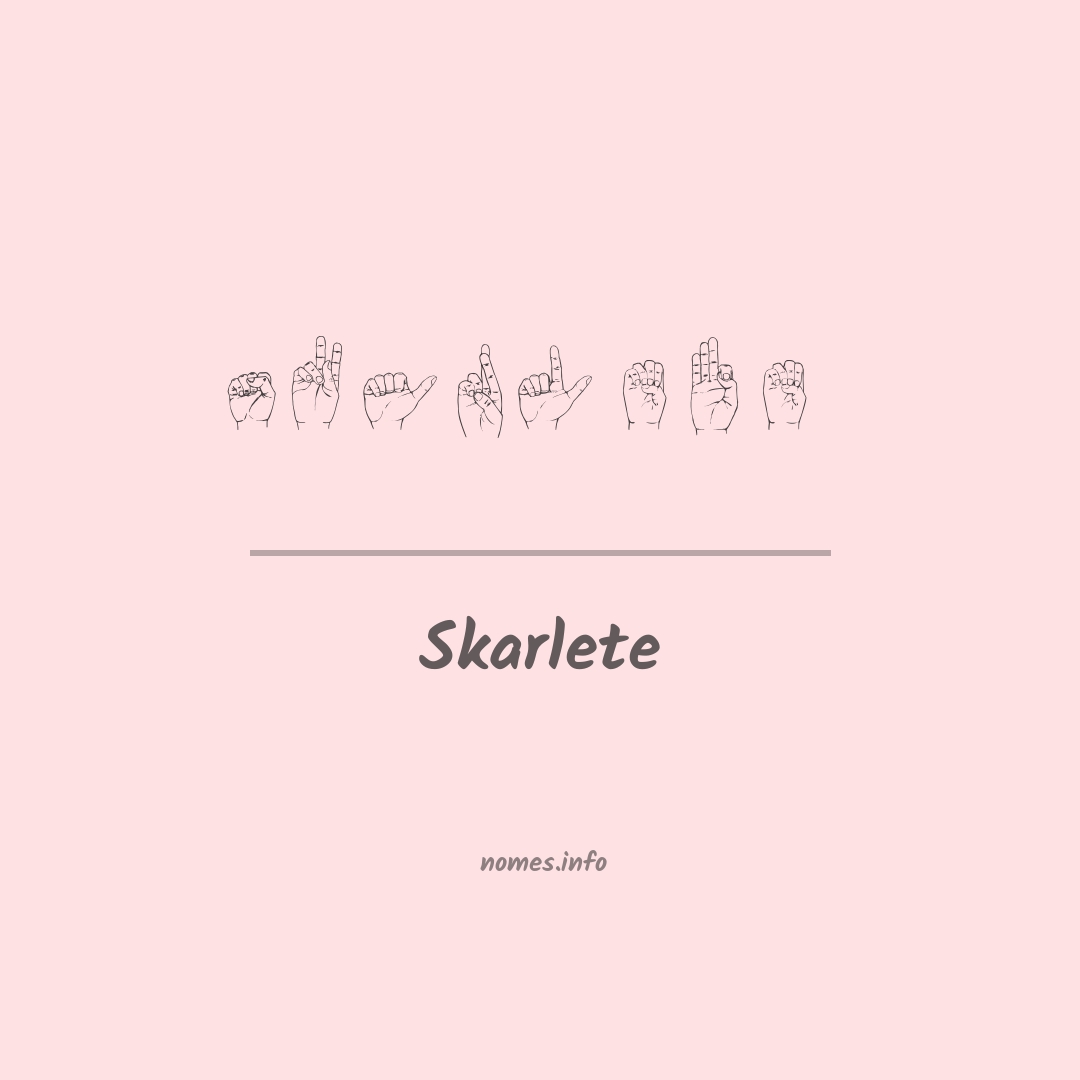 Skarlete em Libras