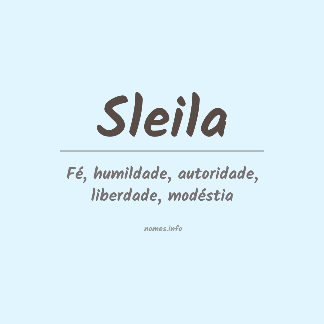 Significado do nome Sleila