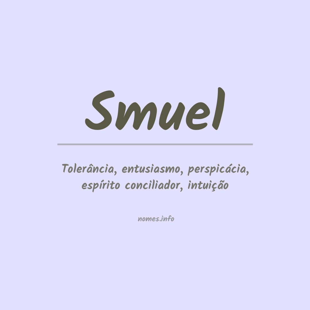 Significado do nome Smuel